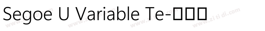 Segoe U Variable Te字体转换
